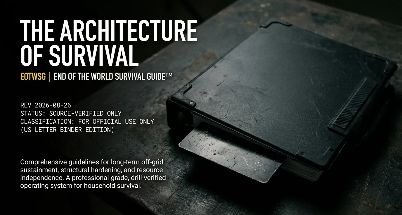 The Architecture of Survival — the EOTWSG field binder
